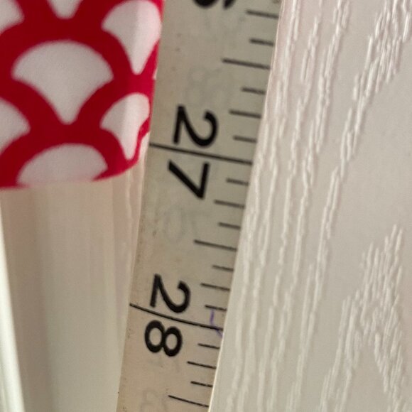 Talbots Womens Size 2 Chatham Straight Leg Side Zip Red/White Ankle Pants - Picture 6 of 11